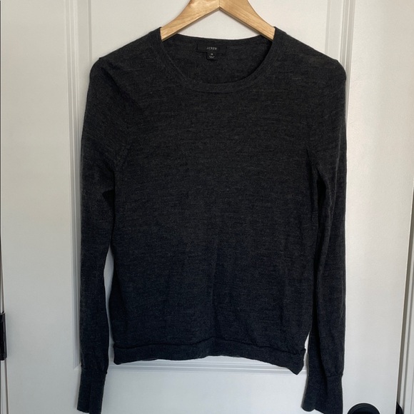 J. Crew Sweaters - J. Crew Women's Crew Neck Sweater Charcoal M
